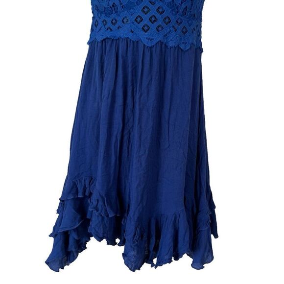 Free People lace Blue Adella Slip Dress - Picture 4 of 14